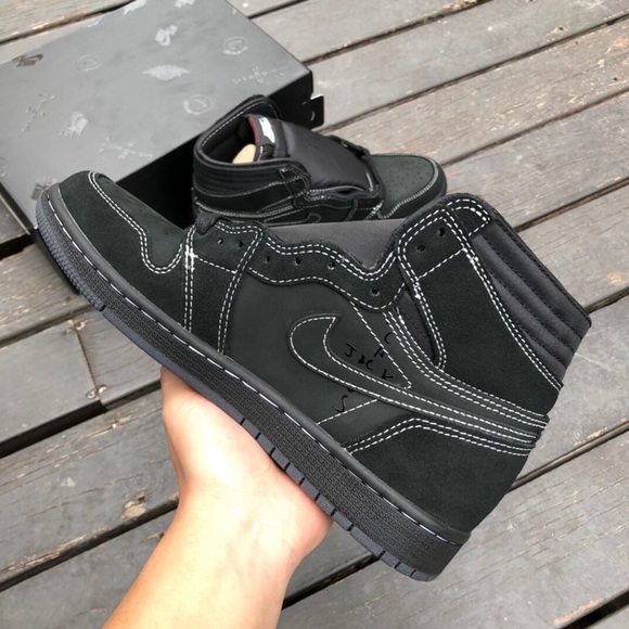 Travis Scott x Jordan 1 High “Black Phantom” OG SP - Picture 3 of 7
